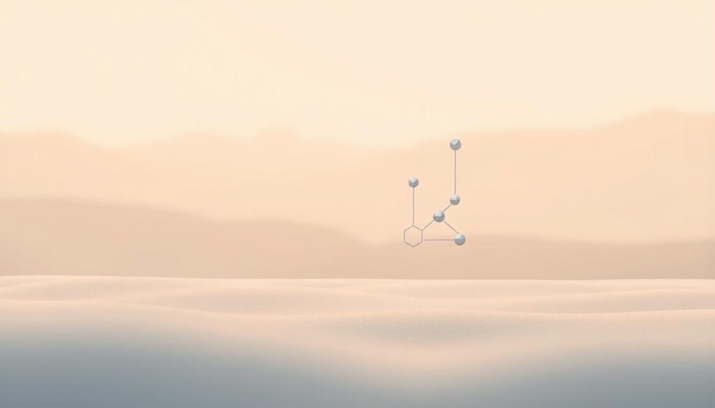 A clean, minimalist illustration depicting the definitions of data and information. A serene, well-lit setting with a soft, warm color palette. In the foreground, simple geometric shapes represent raw data - disorganized, unstructured. In the middle ground, these shapes are arranged and connected, transforming into clean, organized information visualizations. The background features a subdued, blurred landscape, symbolizing the broader context in which data and information exist. The overall tone is one of clarity, order, and understanding, reflecting the essence of the topic.