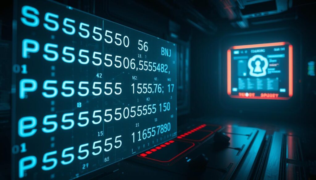 A dark, moody cyberpunk-inspired scene featuring a series of strong, complex passwords displayed on a holographic projection. The foreground showcases the passwords in vivid detail, with each character and symbol glowing with an ethereal digital light. The middle ground features a futuristic control panel or security interface, hinting at the high-stakes importance of these passwords. The background is shrouded in shadows, creating an atmosphere of mystery and tension, emphasizing the need for robust security measures. Dramatic lighting casts dramatic shadows, evoking a sense of high-tech sophistication. The overall mood is serious, technical, and conveys the gravity of protecting one's digital assets. A dark, moody cyberpunk-inspired scene featuring a series of strong, complex passwords displayed on a holographic projection. The foreground showcases the passwords in vivid detail, with each character and symbol glowing with an ethereal digital light. The middle ground features a futuristic control panel or security interface, hinting at the high-stakes importance of these passwords. The background is shrouded in shadows, creating an atmosphere of mystery and tension, emphasizing the need for robust security measures. Dramatic lighting casts dramatic shadows, evoking a sense of high-tech sophistication. The overall mood is serious, technical, and conveys the gravity of protecting one's digital assets.