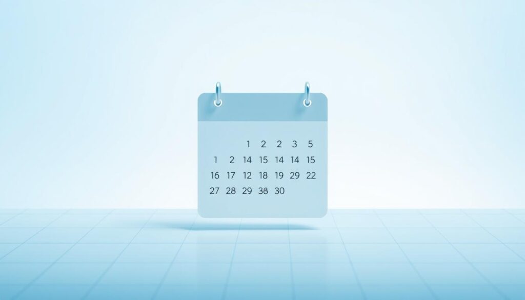 A sleek, modern calendar interface with a clean, minimalist design. The background features a cool-toned gradient, creating a serene and professional atmosphere. In the foreground, a stylized calendar displays the days of the week, with each day represented by a simple icon or glyph. The calendar is set against a grid of subtle, geometric patterns, adding depth and visual interest. The overall composition has a balanced, symmetrical layout, with a focus on organization and efficiency. The lighting is soft and diffused, giving the image a polished, high-quality appearance. The tone is one of digital productivity and automated content curation.