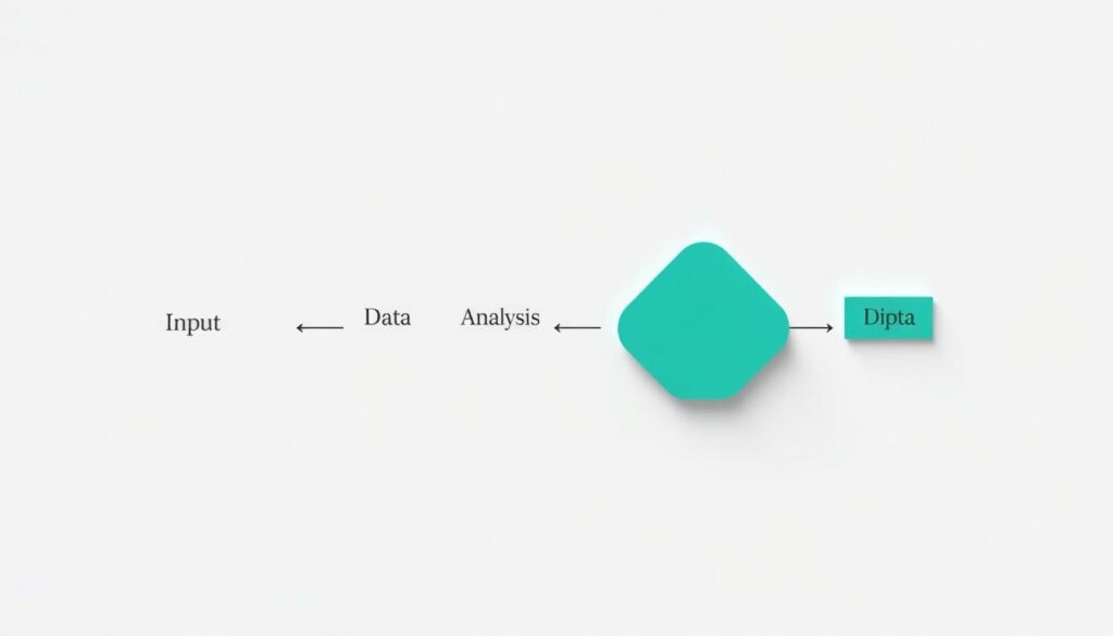 A step-by-step data cleaning process. A minimalist diagram on a plain background, with simple geometric shapes representing the stages of information processing: data input, data cleaning, data analysis, and data output. The shapes are arranged in a logical flow, using a muted color palette of grays, blues, and greens to convey a sense of order and efficiency. Crisp lines, gentle shadows, and a shallow depth of field focus attention on the core elements. Ambient lighting from the top left casts soft highlights, creating a professional, technical aesthetic suitable for an instructional article on data cleaning. A step-by-step data cleaning process. A minimalist diagram on a plain background, with simple geometric shapes representing the stages of information processing: data input, data cleaning, data analysis, and data output. The shapes are arranged in a logical flow, using a muted color palette of grays, blues, and greens to convey a sense of order and efficiency. Crisp lines, gentle shadows, and a shallow depth of field focus attention on the core elements. Ambient lighting from the top left casts soft highlights, creating a professional, technical aesthetic suitable for an instructional article on data cleaning.