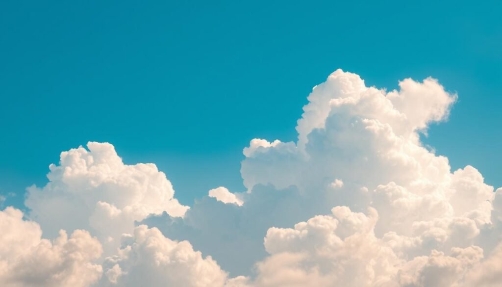 A serene sky filled with fluffy, white cumulus clouds bathed in soft sunlight, casting gentle shadows on a bright blue background. In the foreground, delicate wisps of thin, feathery clouds subtly blend with the larger formations, creating depth and texture. The middle ground features a single, vibrant cloud resembling a fluffy pillow, illuminated by sunlight with a hint of golden warmth, symbolizing modern cloud hosting solutions. The background transitions to a gradient of blues, signifying endless possibilities in the digital space, promoting innovation and creativity. The overall atmosphere is uplifting and inspiring, capturing the essence of modern technology and cloud computing, inviting viewers to contemplate the future of web hosting. A serene sky filled with fluffy, white cumulus clouds bathed in soft sunlight, casting gentle shadows on a bright blue background. In the foreground, delicate wisps of thin, feathery clouds subtly blend with the larger formations, creating depth and texture. The middle ground features a single, vibrant cloud resembling a fluffy pillow, illuminated by sunlight with a hint of golden warmth, symbolizing modern cloud hosting solutions. The background transitions to a gradient of blues, signifying endless possibilities in the digital space, promoting innovation and creativity. The overall atmosphere is uplifting and inspiring, capturing the essence of modern technology and cloud computing, inviting viewers to contemplate the future of web hosting.