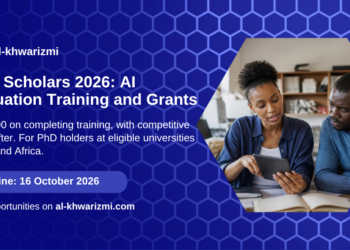 PAIE Scholars Program 2026 card: AI evaluation training and grants, deadline 16 October 2026