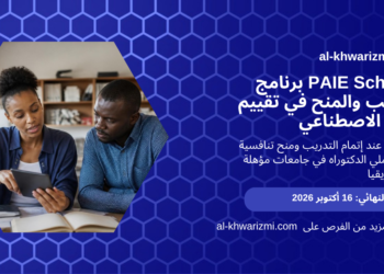 بطاقة برنامج PAIE Scholars 2026 للتدريب والمنح في تقييم الذكاء الاصطناعي، الموعد النهائي 16 أكتوبر 2026