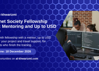 Internet Society Fellowship 2027 card: mentoring and up to USD 5,000, deadline 18 December 2026