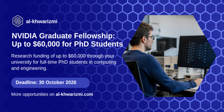 Card for the NVIDIA Graduate Fellowship for PhD students on al-khwarizmi